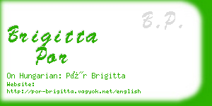 brigitta por business card